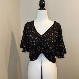 I Joah Floral Cinch Top‎